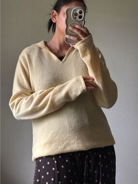 Peck & Peck Yellow Cashmere Sweater